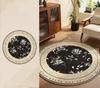 Light Luxury Living Room Decoration Soft Carpet Flower Shape Rugs for Bedroom Washable Lounge Floor Mat Anti-slip Cloakroom Rug