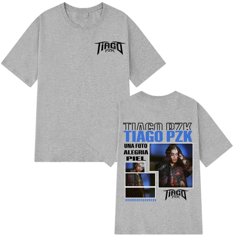 Rapper TIAGO PZK Album 2026 Tour Tee Men Women Hip Hop Tshirts Summer Harajuku Oversized Cotton Gothic Punk Tshirts Streetwear