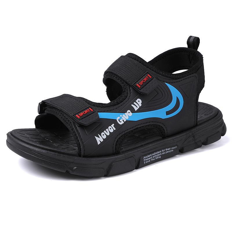 

2025 summer four-color men s PVC sandals thick-soled wear-resistant beach shoes 45