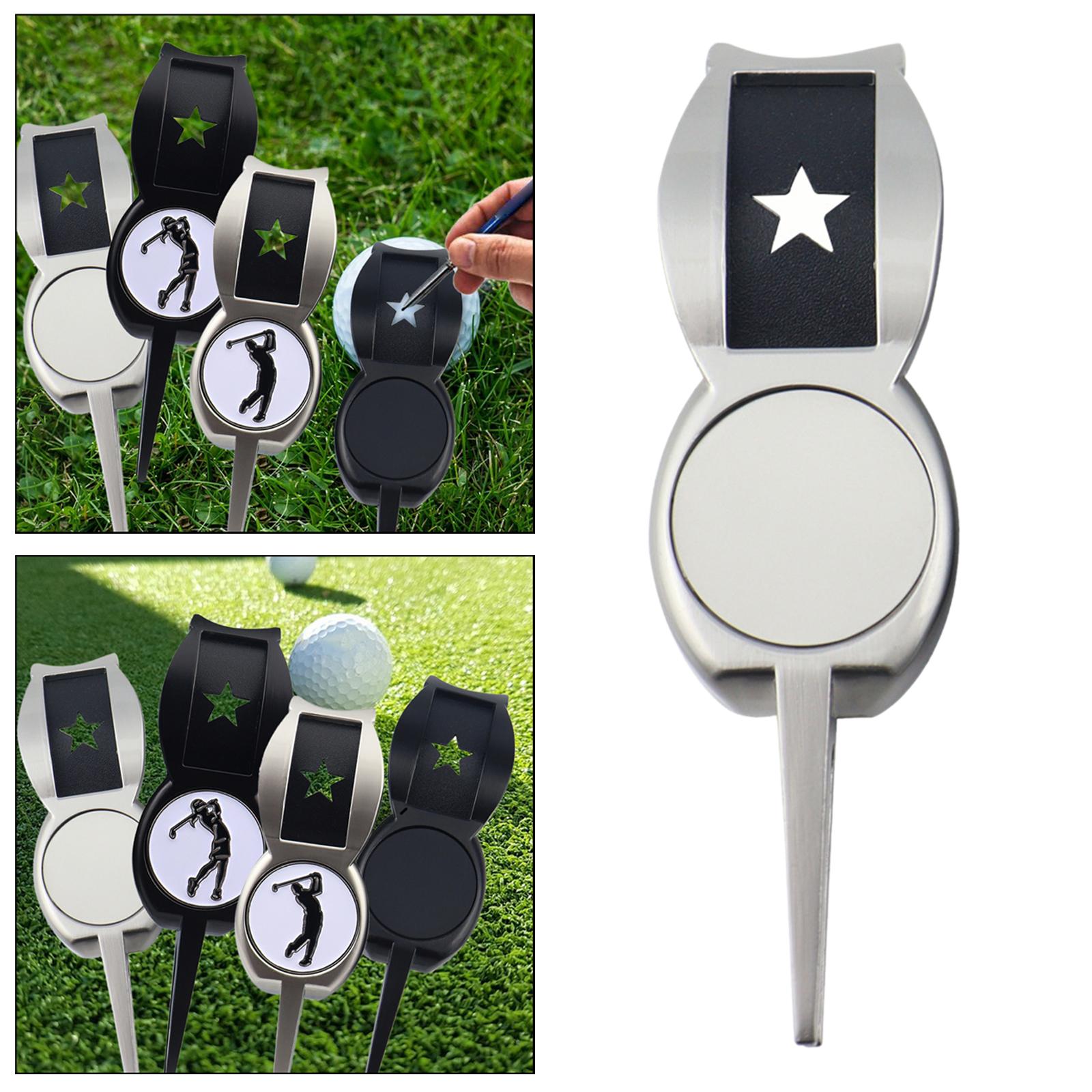Golf Divot Repair Tool Accs Marker Golf Scriber for Golfer Training Practice