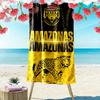 AMAZONAS FC Logo Aufdruck Strandtuch, Großes Weiches Schnelltrocknendes Handtuch für Strand Camping Schwimmen