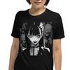T-shirt unisexe à manches courtes Horreur Vampire Fille Anime Sinistre Hommes Femmes Hauts