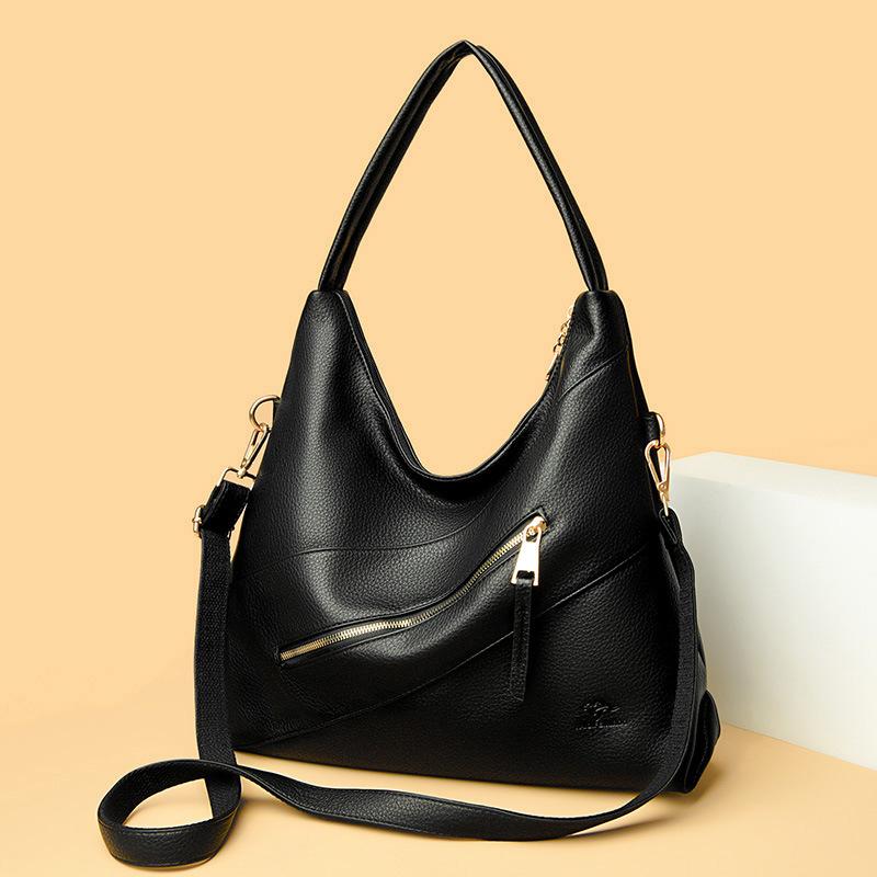 

Женский рюкзак большой вместимости, наплечная сумка, кроссбоди, портативный, премиум, подарок для девушек, тренд чёрный