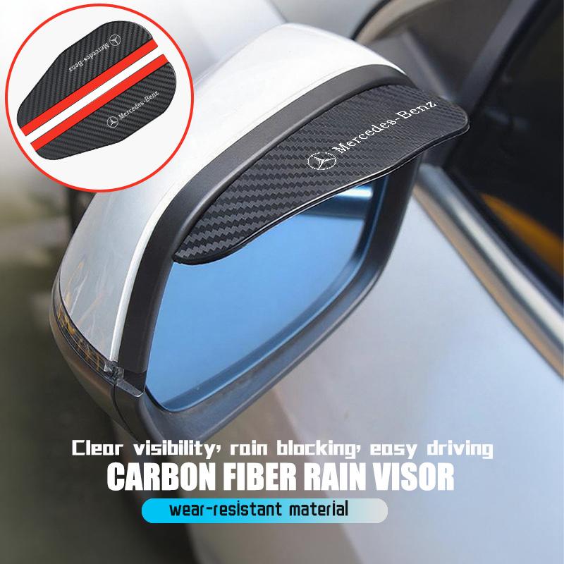 UMEG7 For Benz Car Rearview Mirror Rain Eyebrow Sun Visor Shade Cover Rainy Shield Cover Exclusive AMG SPRINTER V CLASS VIANO W124