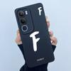 For Vivo Y19s V2149 Cover Case Lucky Initial Letter Couple Silicone Soft Matte Phone Bumper for Vivo Y19s 4G Y29 5G Casing
