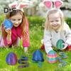 1 Set 3D Printed Snake Egg Figurine Movable Joints Snake Eggshell Figure Fidget Toy Snake Egg with Articulated Snake Inside Desktop Decoration