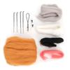Wool Felting Needle Felting Kit Non Finished Complete Tool Set Felting Material Bag With Instruction Poked Set Animal Doll Kit
