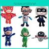 Entzückende PJ Masks Plüschpuppe Spielzeug mit Catboy Gekko Luna Girl Owlette und Romeo für Kinder