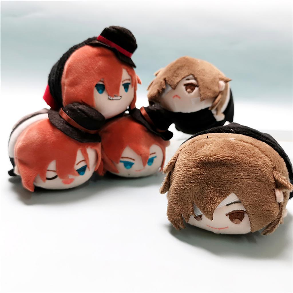 Anime BSD Plush Doll Dazai Osamu Nakahara Chuuya Toy Mini Cute Cosplay Toy Party Small Ornament Bed Decoration Pillow Gift Kids