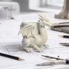 Dragon Desk Planter 3D Printed Planter, Creative Flower Pot with Storage, Artistic Three-dimensional Sculpture Figurine Decor for Home Office, Unique
