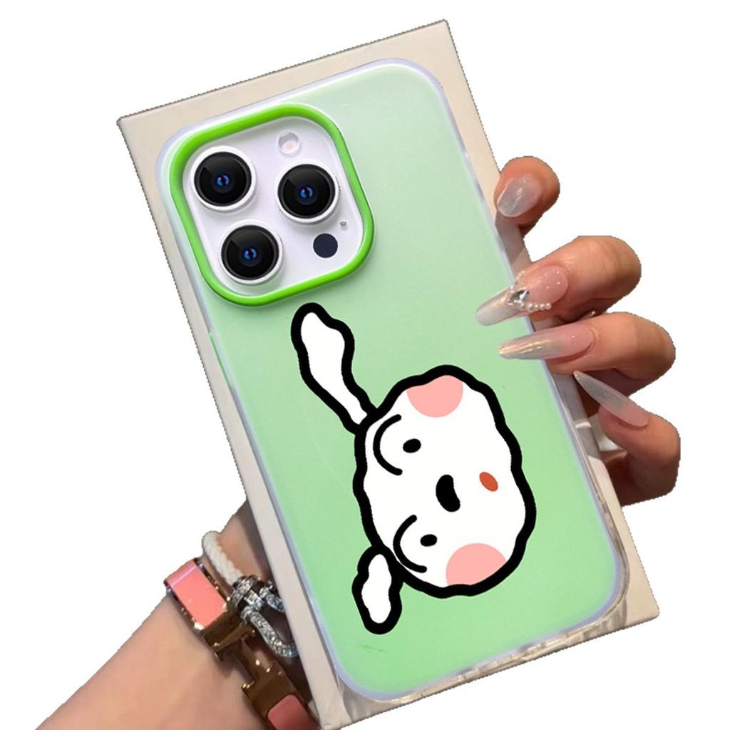 Jelly Two-in-one Mobile Phone Case Internet Celebrity Couple Cartoon Ins Style Mobile Phone Case High-end Large Hole Anti-fingerprint