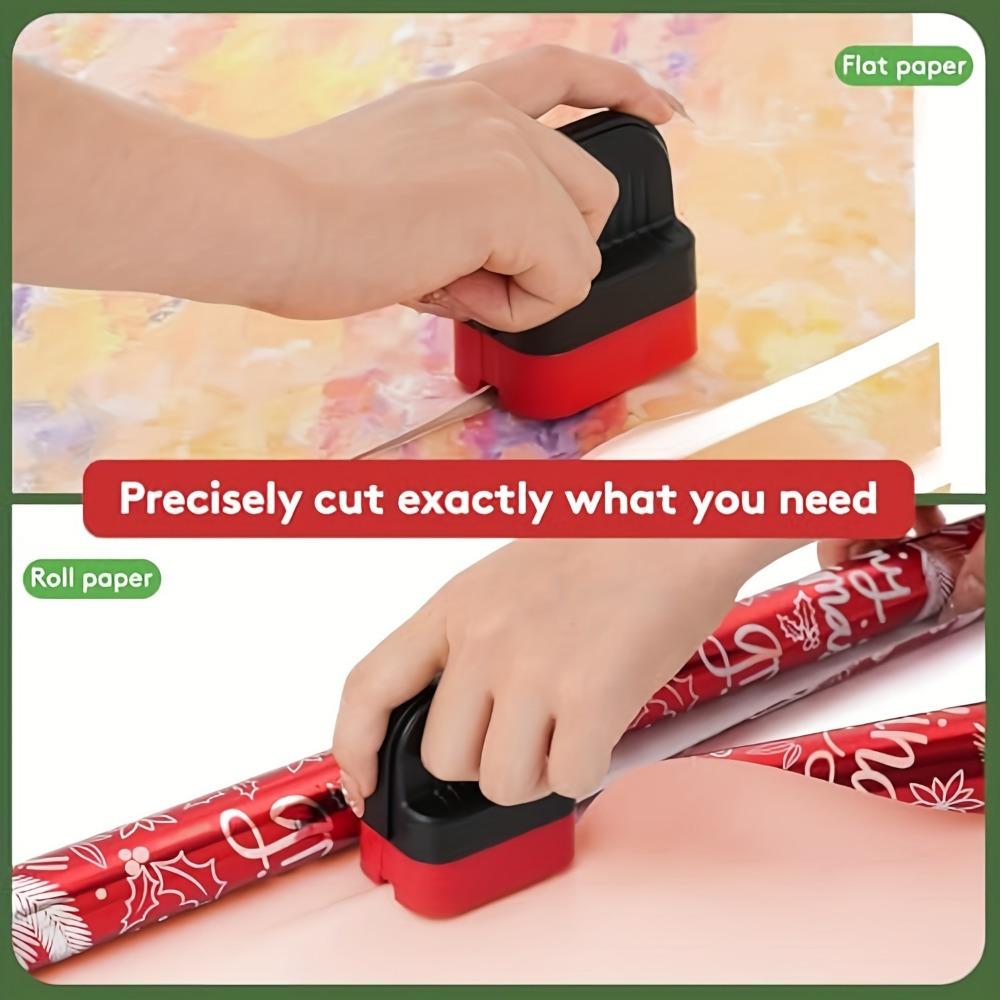 Roll Packaging Paper Cutter with Drum, Gift Packaging Paper Cutter, Suitable for All Types of Rolls