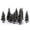15pcs Model Cypress Trees Train Landscape Decor With