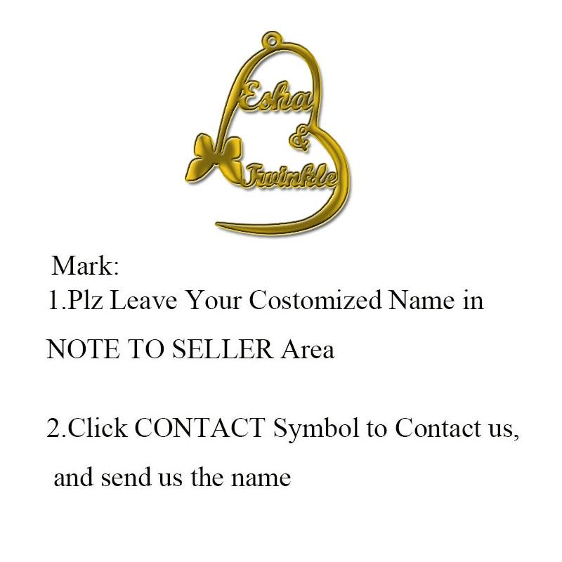 Stainless Steel Necklace Personalized Letter Gold Choker Necklace Pendant Nameplate Gift