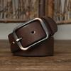 Belt Men's Matte Glossy Retro Leather Pin Buckle First Layer Cowhide Casual Trendy All-Match Youth Jeans Belt