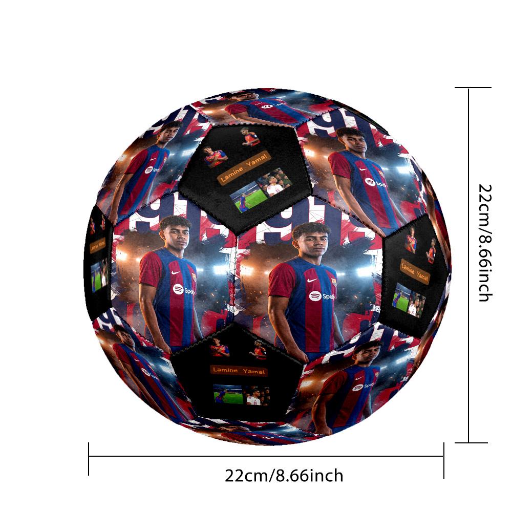 Lamine Yamal 19 Lamine Yamal Spain Football Size 5 Soccer Football Machine Sewn Indoor/Outdoor Training and Matches Sports Enthusiast Gifts