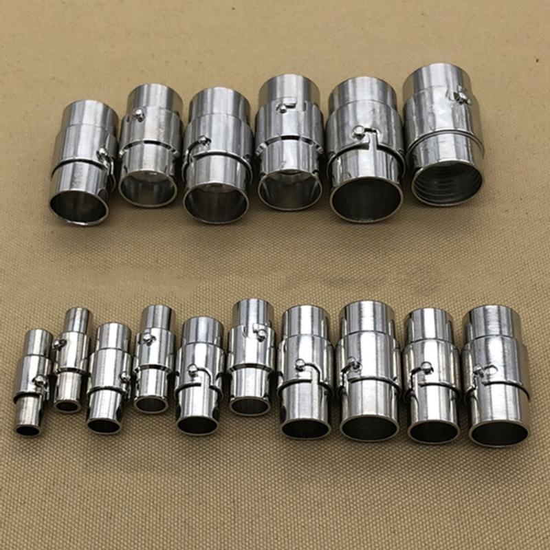 Balení 10 magnetických zapínání Díl pro výrobu šperků Měděné koncovky šňůr pro kůže Lanový náhrdelník Náramek Příslušenství