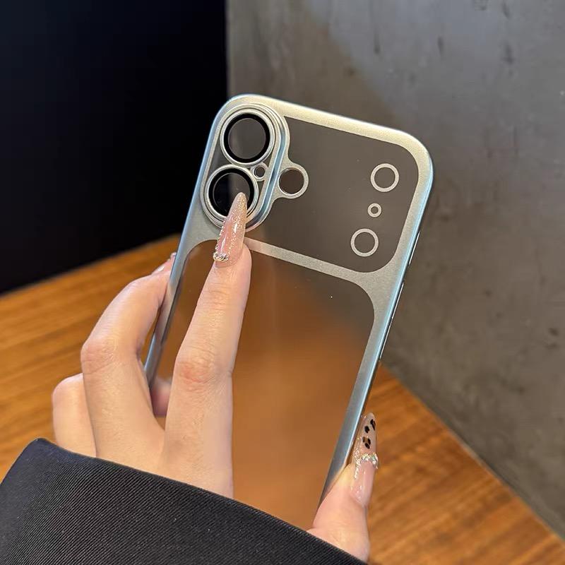 Luxury Matte Transparent Phone Case For iPhone 12 13 14 15 16 Pro Max 17Air Plus Shockproof Bumper Cases Cover