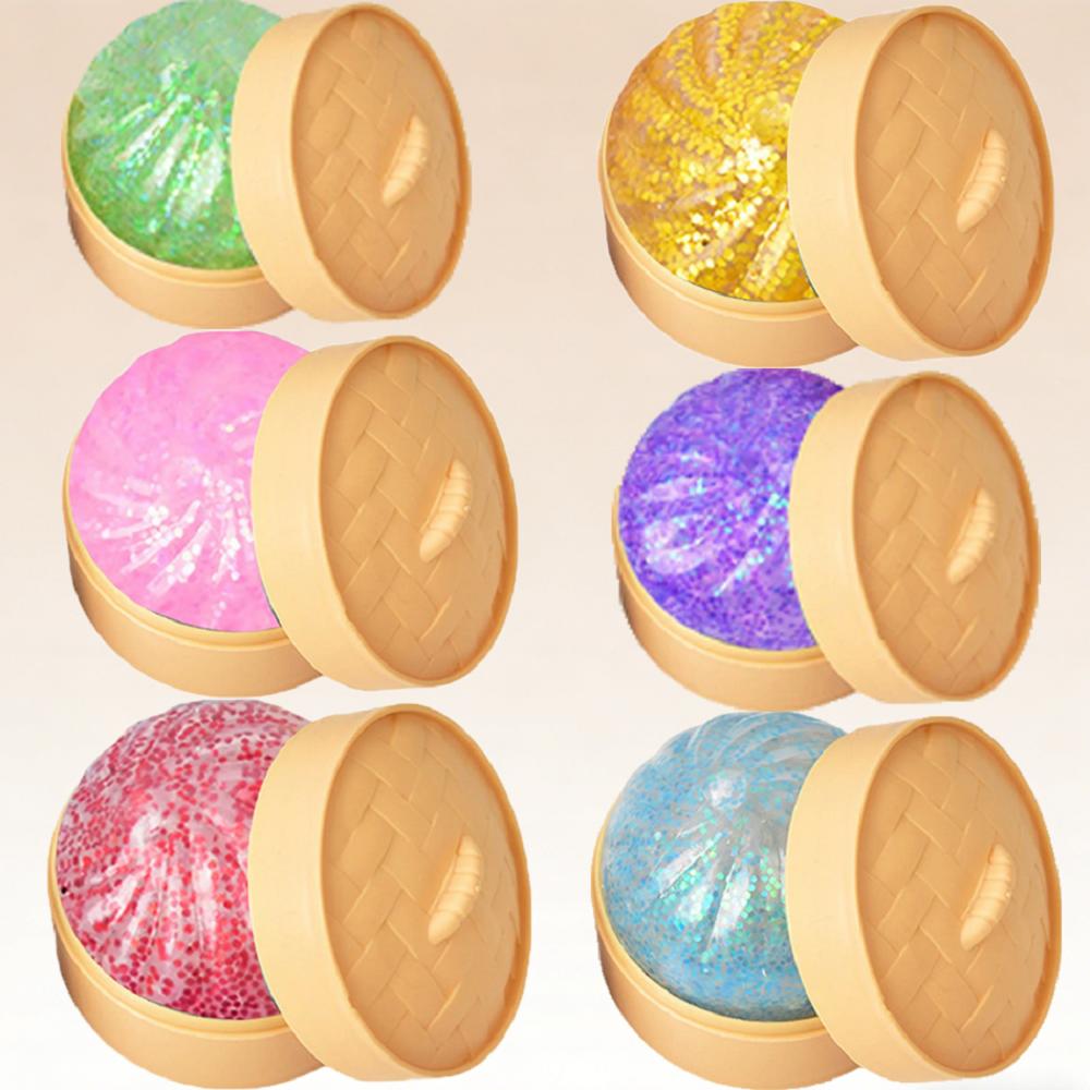 Glitzer-Knödel Glitzer-Knödel Squishy mit Box Knödel Sensorisches Quetschspielzeug zur Stressbewältigung