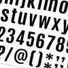 8 Sheets Alphabet Number Symbol Sticker Black Self Adhesive Letter and Number Stickers for Mailbox Sign Window Door Car