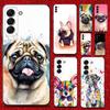 French Bulldog Dog Pug Phone Case For Samsung Galaxy A13,A21s,A22,A31,A32,A52,A53,A71,A80,Soft Black Shell