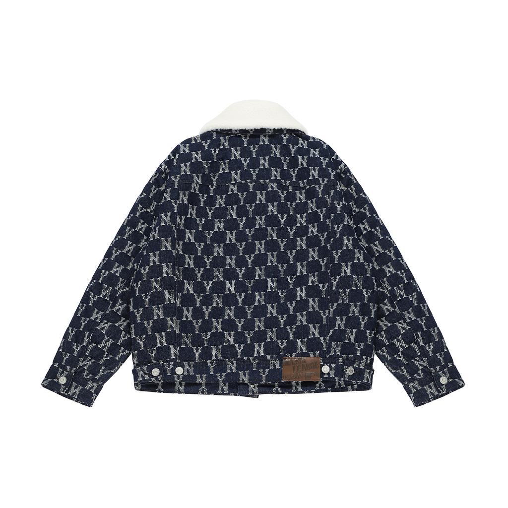 New MLB Jacket Unisex Dark Marine Blue 3ADKM0124-50NYD