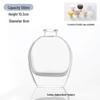 Transparent Glass Aromatherapy Bottle - Large Belly Design for Home or Office