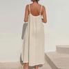 Women's  Backless Dress With Adjustable Straps Backless Casual Dress