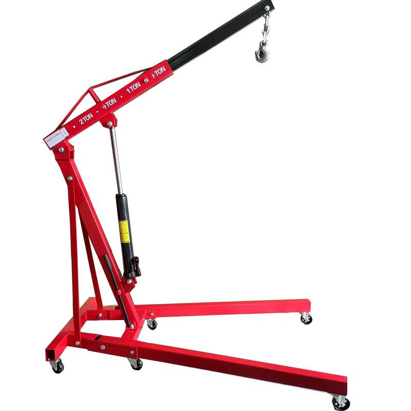 3T Engine Hoist & 2T Folding Crane - Portable Manual Hydraulic Lift