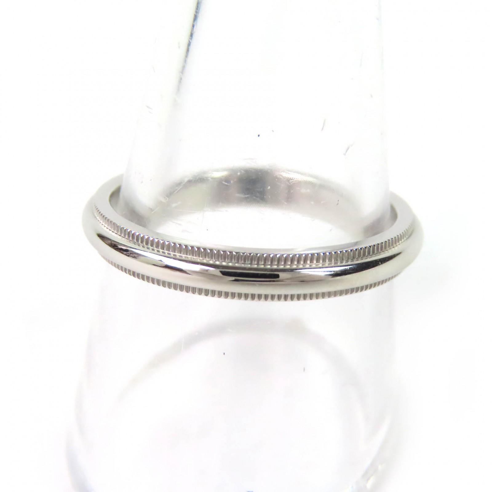 

Excellent TIFFANY&Co. Ring milgrain band ring Silver PT950 mens Used