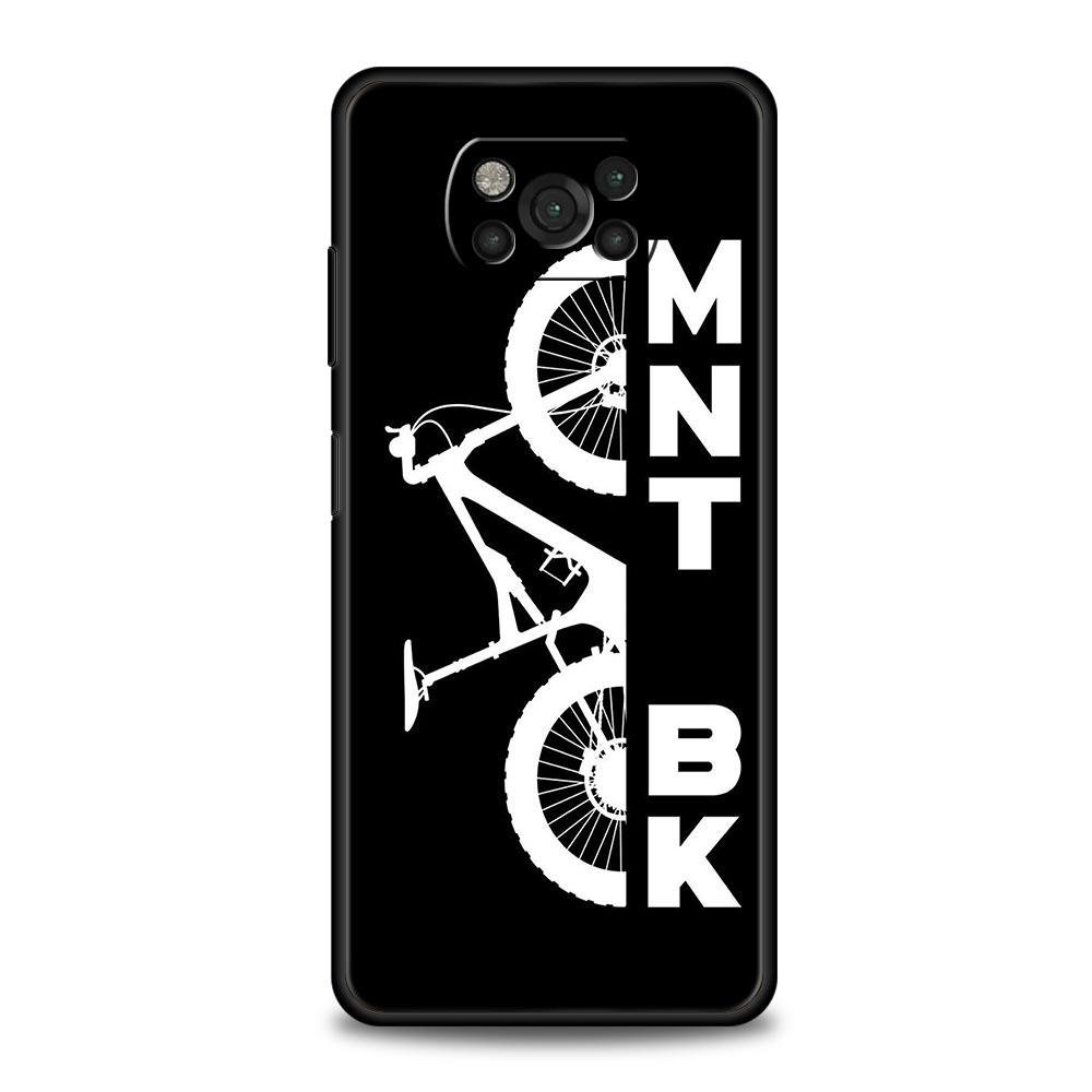 Mountain Bike Cycling Art Phone Case For For Xiaomi Poco X6 X5 Pro X4 X3 NFC F5 Pro F4 F3 GT M5 M4 Pro 5G M3 C51 C50 C55 Cover