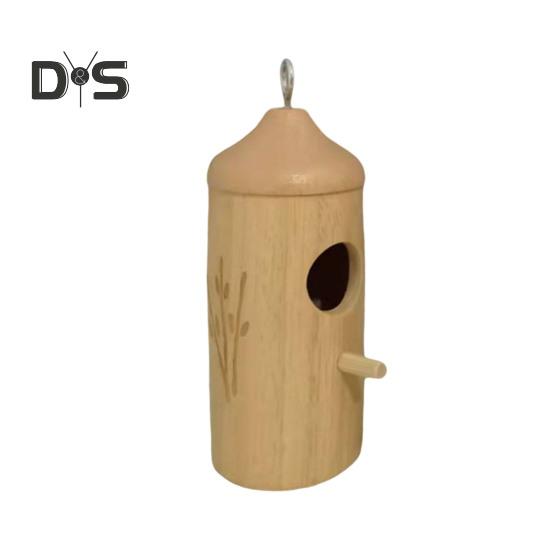 Wooden Hummingbird House for Outside Hanging Small Wildbird Nesting House for Outdoor Garden Porch Window Decor