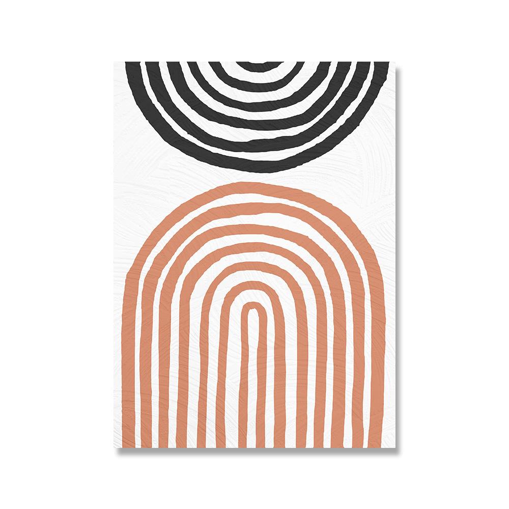 Abstrakte Linie Gesicht Regenbogen Minimalistische Wandkunst Leinwandmalerei Nordisches Poster und Drucke Wandbilder für Wohnzimmerdekor