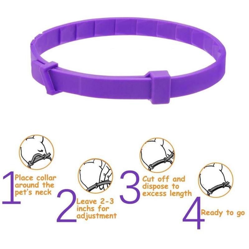 Collar Calmante para Mascotas Collar de Feromonas para Gatos Collar Calmante Impermeable para Perro Agresivo Gatito Malas Emociones Calmante Paquete de 3