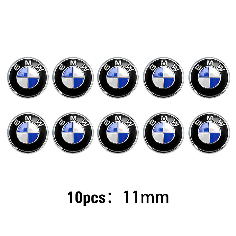 2026 Caldo 5 Pezzi/10 Pezzi Adesivi Emblema Chiave Telecomando Auto Per Serie BMW X5 X6 E28 E90 F20 GT G05 G11 E48 i3 i4 G42 G26 M3 M4 M5 F93 F92 sbfu3