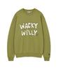 Wacky Willy Boucle Embroidered Sweatshirt Green
