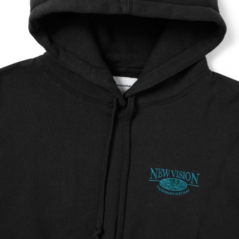 ThIs Is Never That NeW vIsion W Hoodie Off Black