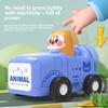 Plastic Pressing Animal Race Car Inertia Slider Toy For Kids Development And Play