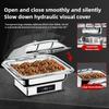 Elektrischer Chafing Dish mit großer Kapazität Buffet-Set Partys Speisen-Buffetwärmer Restaurant Einstellbare Temperatur Kochfeld