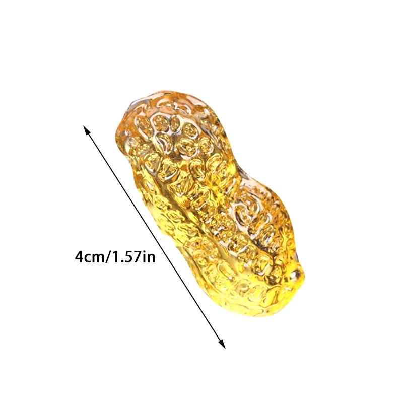 4Cm 1Pcs Crystal Peanut Ornament Multi-Color Optional Peanut Ornament Gift For Friends