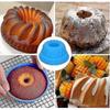 7-Inch Silicone Cake Mold with Matte Surface Reusable Silicone Cake Pan