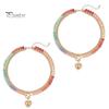 Preppy Aesthetic Beaded Necklace Women Layered Necklace, Heart Pendant Colorful Choker for Bohemian Jewelry Summer Beach Gift Mom Daughter Girlfriend