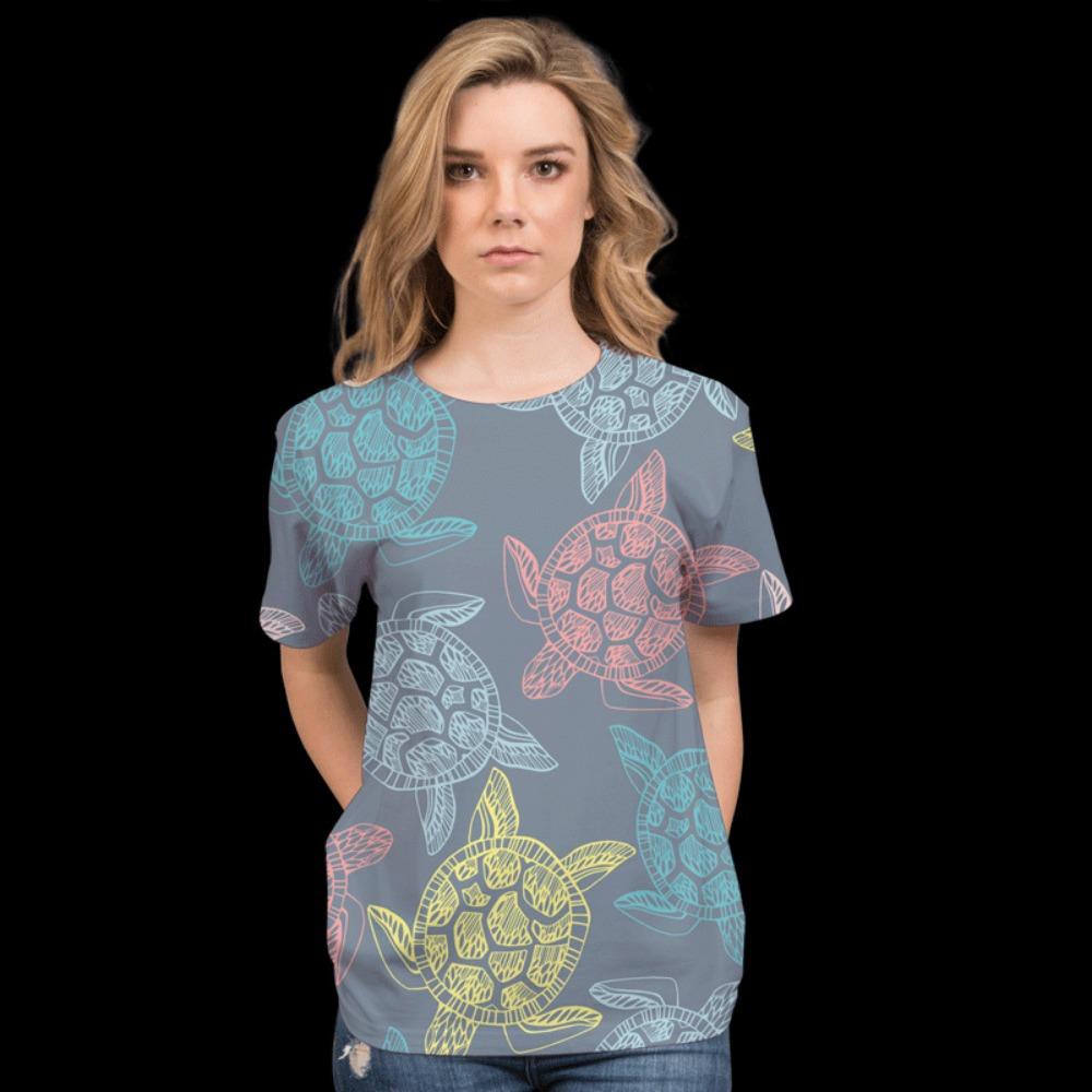 

Butterfly and Flower 3D Digital Printed Women s Casual and Comfortable Round Neck Short Sleeved T-shirt 6XL