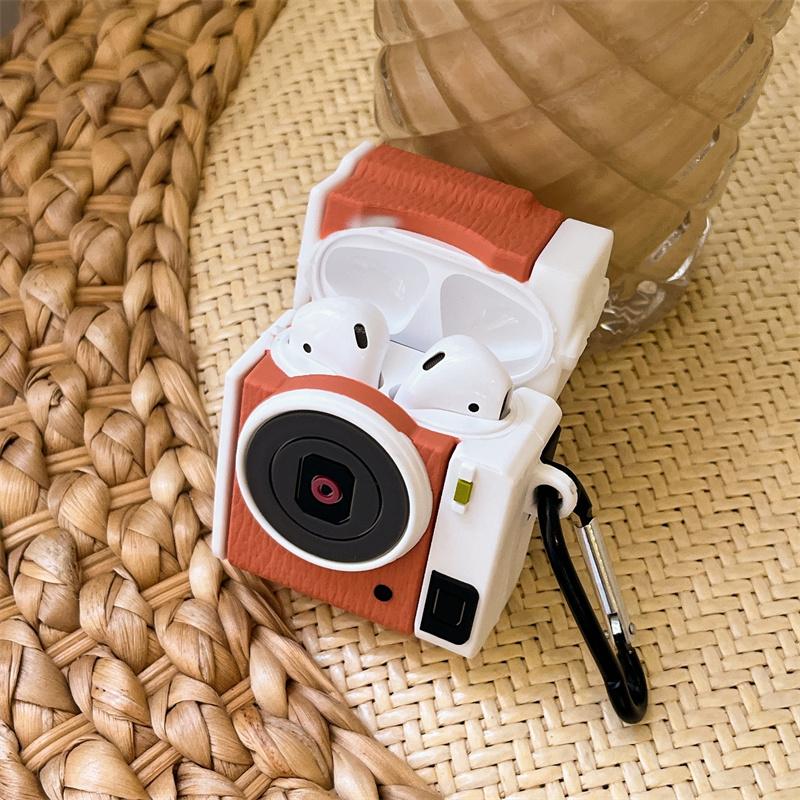 Camera 3D Earphone Case for AirPods 4 2024 Silicone Headphone EarBuds Cover for AirPods Pro 2 Charging Case for AirPods 3 2 1