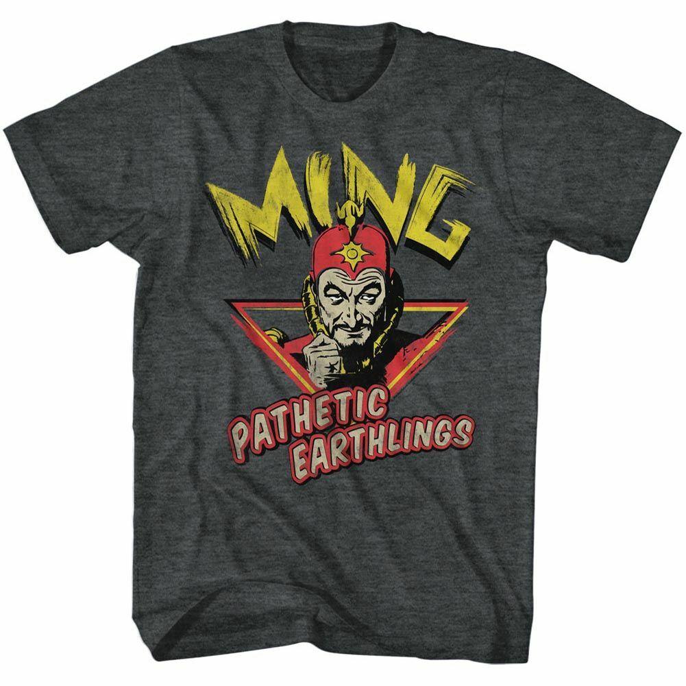 

Flash Gordon Ming Pathetic Black Heather T-Shirt Mens Womens Tees Top M