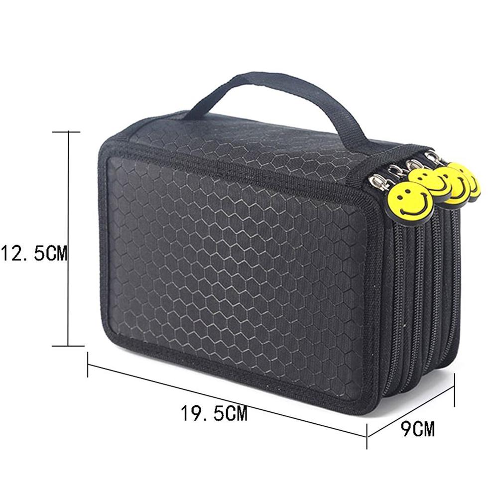 72/52/32 otvory Čtyřvrstvé pouzdro na tužku se smajlíky Náčrt Štětec Barevný Pouzdro na tužku Velkokapacitní jednobarevné Pouzdro na tužku