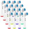 16Pcs Cabeças de escova de dentes macias e sensíveis para Oral B Cabeças de escova de dentes Advance Power/Pro Health Cabeças de escova de dentes elétrica