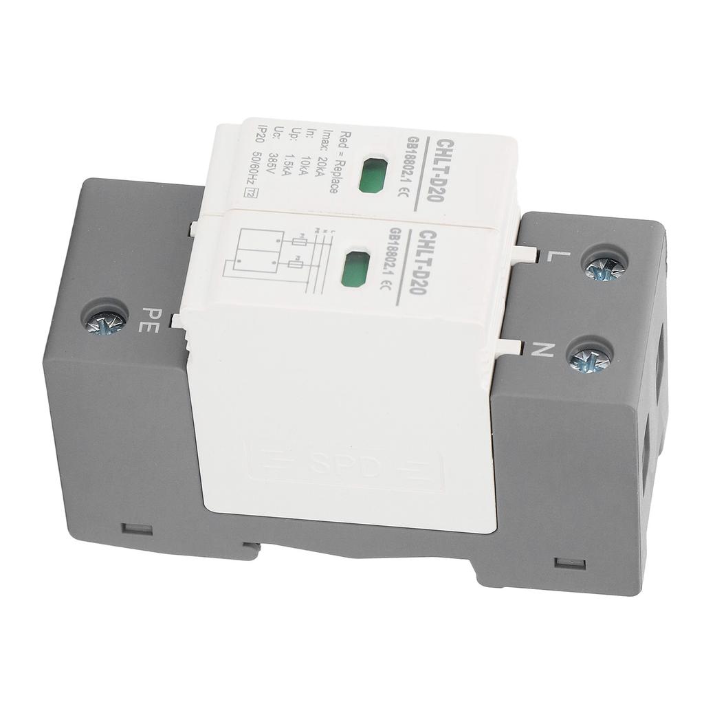 Surge Protective Device 2P 10KA to 20KA House Surge Protector Arrester Device AC 385V
