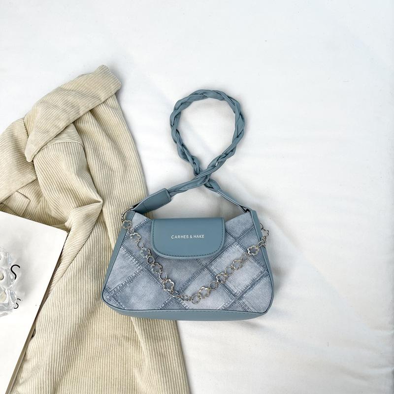 2025 New Bag Women's Fashion Simple Shoulder Bag Casual Small Square Bag Popular Underarm Bag