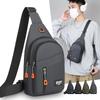 2025 Trendy Multi-Layer Lightweight Men's Crossbody Chest Bag - New Korean Casual Style Shoulder Bag